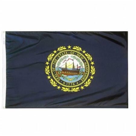 SS COLLECTIBLES 3 ft. x 5 ft. Nyl-Glo New Hampshire Flag SS3322757